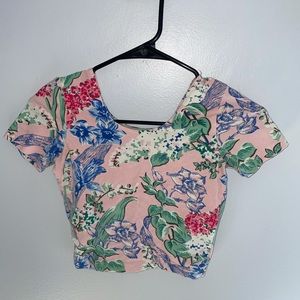 Floral crop top